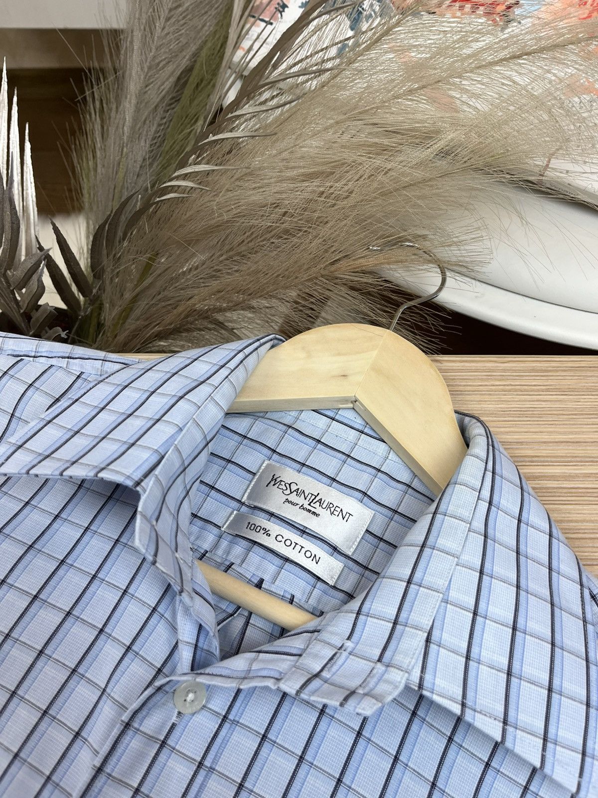 Vintage × Yves Saint Laurent Very crazy Vintage YSL Shirt Size US M / EU 48-50 / 2 - 4 Thumbnail