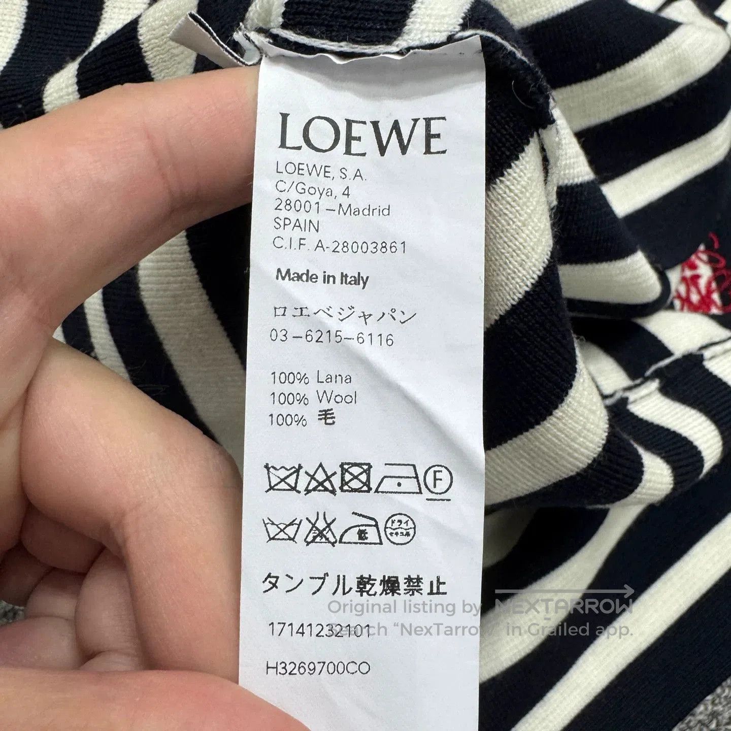 Loewe Loewe Embroidered Logo Off-Shoulder Knit. Size M / US 6-8 / IT 42-44 - 3 Thumbnail