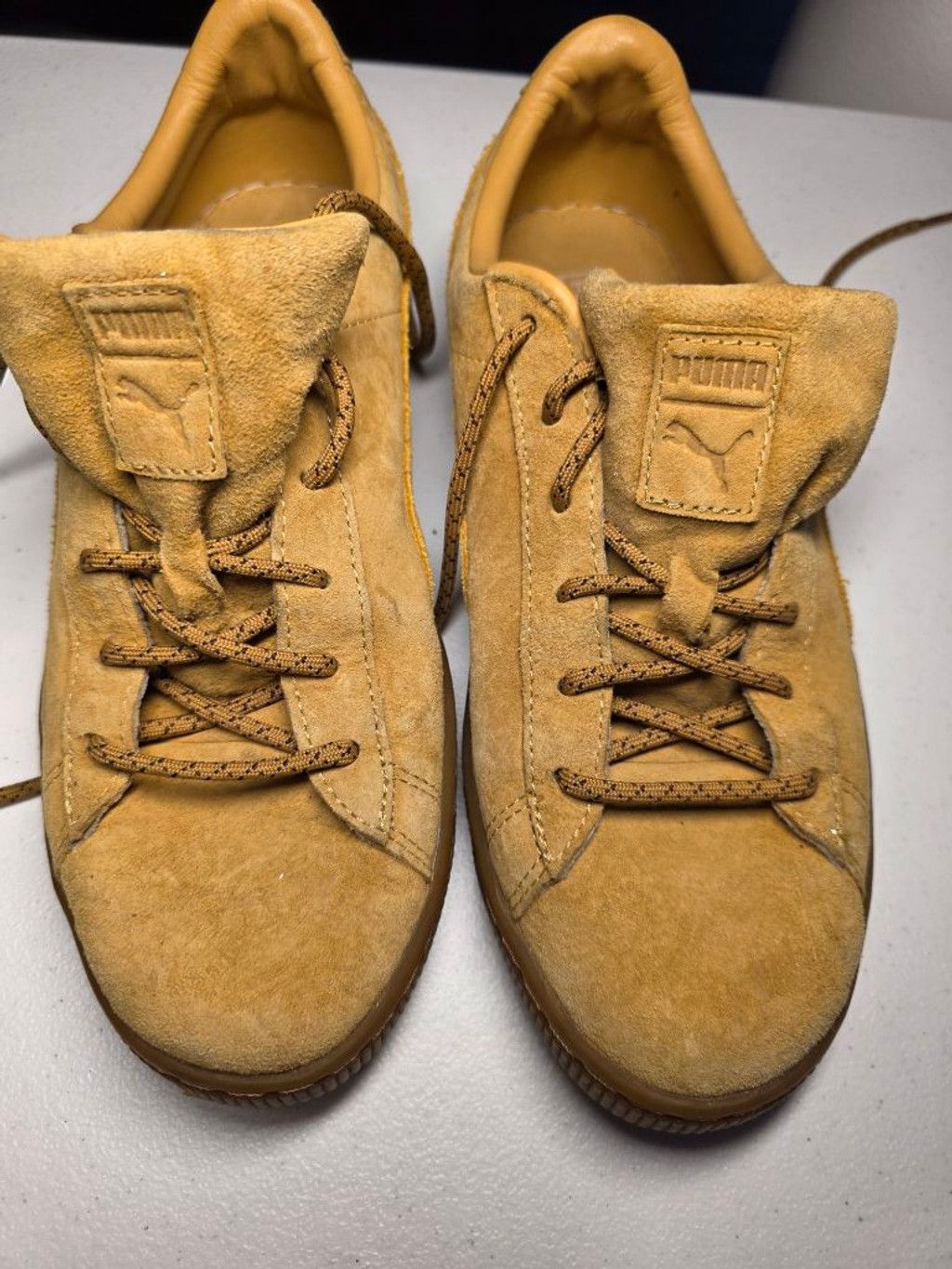 Puma Puma Basket Suede Sneakers Tan Gum Sole Women's US 7C Off Du Size US 7 / IT 37 - 4 Thumbnail