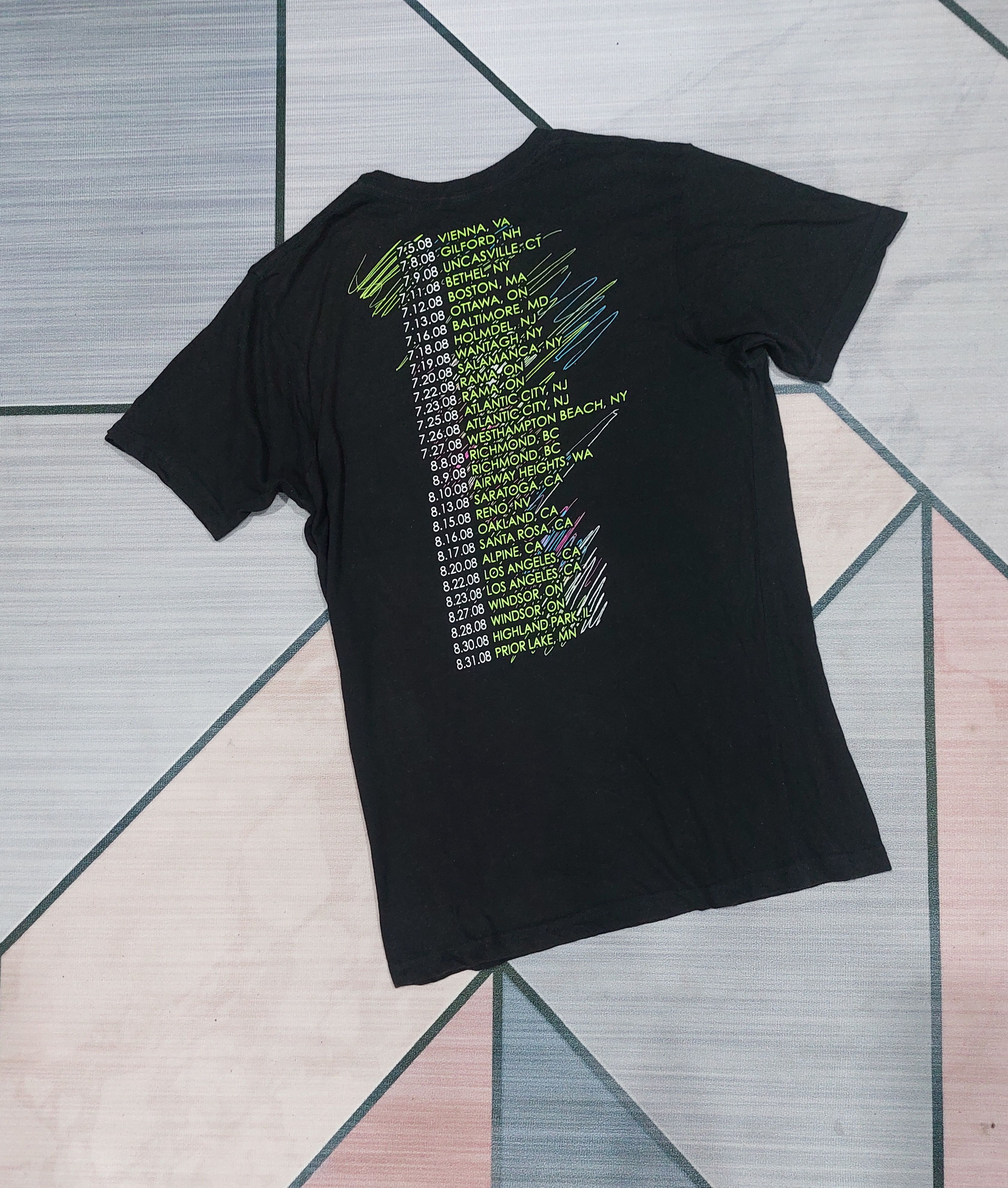 Band Tees × Vintage Y2K DONNA SUMMER TOUR CRAYONS 2008 Size US S / EU 44-46 / 1 - 2 Thumbnail