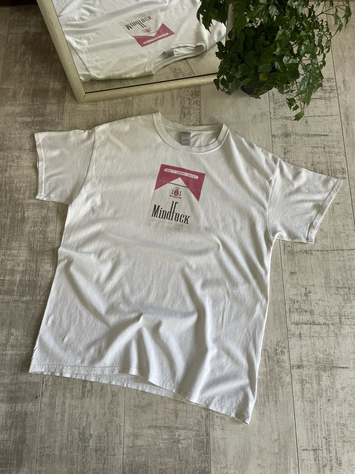 Vintage Crazy T-Shirt Mindfuck Don’t Smoke. 🚭 Rave Y2K Opium RARE Size US M / EU 48-50 / 2 - 4 Thumbnail