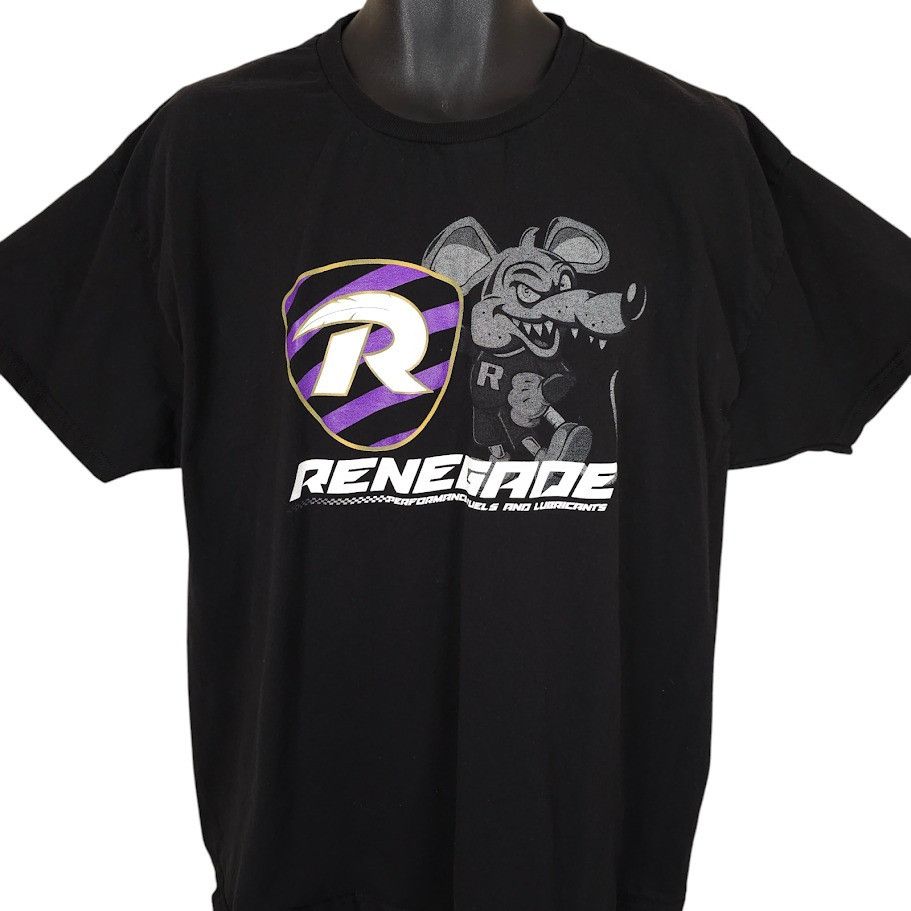 Hanes Renegade Racing T Shirt Mens Size XL Black Performance Fuels Size US XL / EU 56 / 4 - 1 Thumbnail