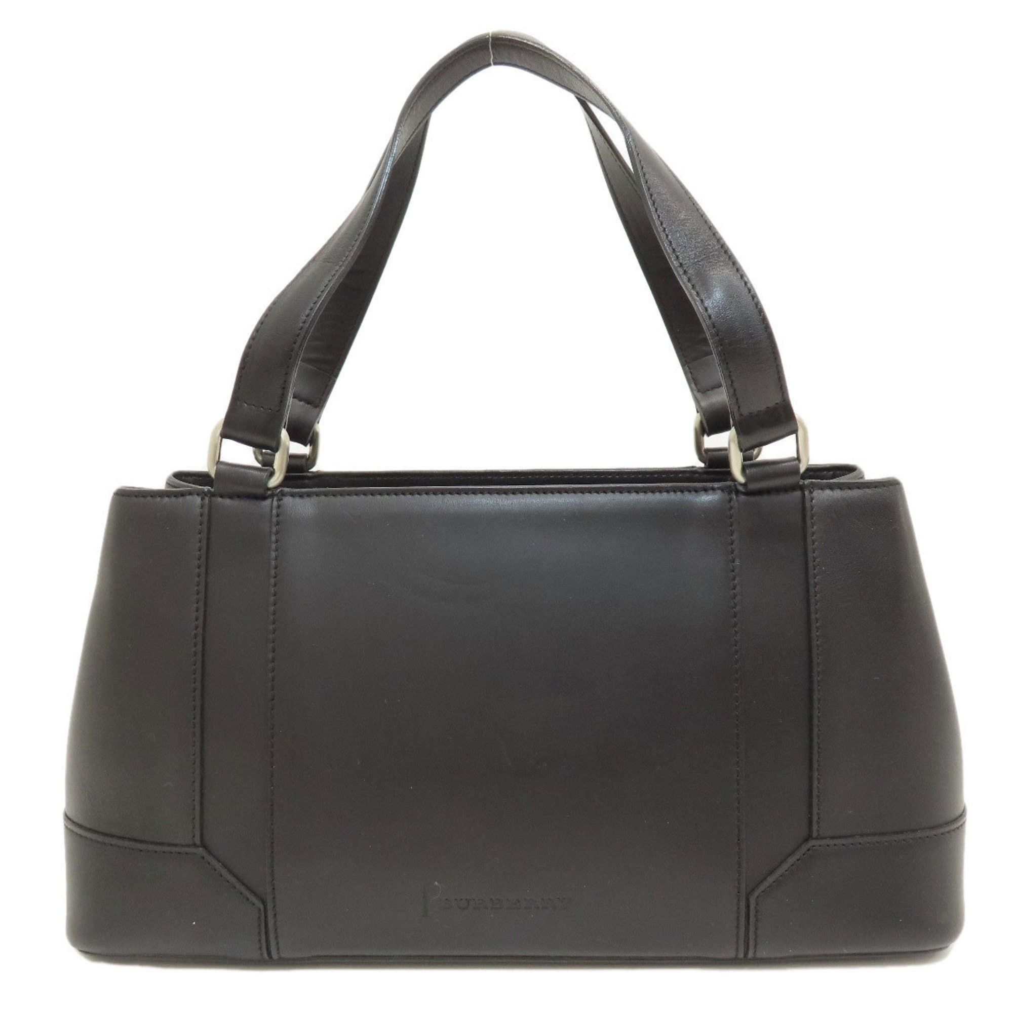 image of Burberry Handbag Leather Ladies Burberry in Black, Women's