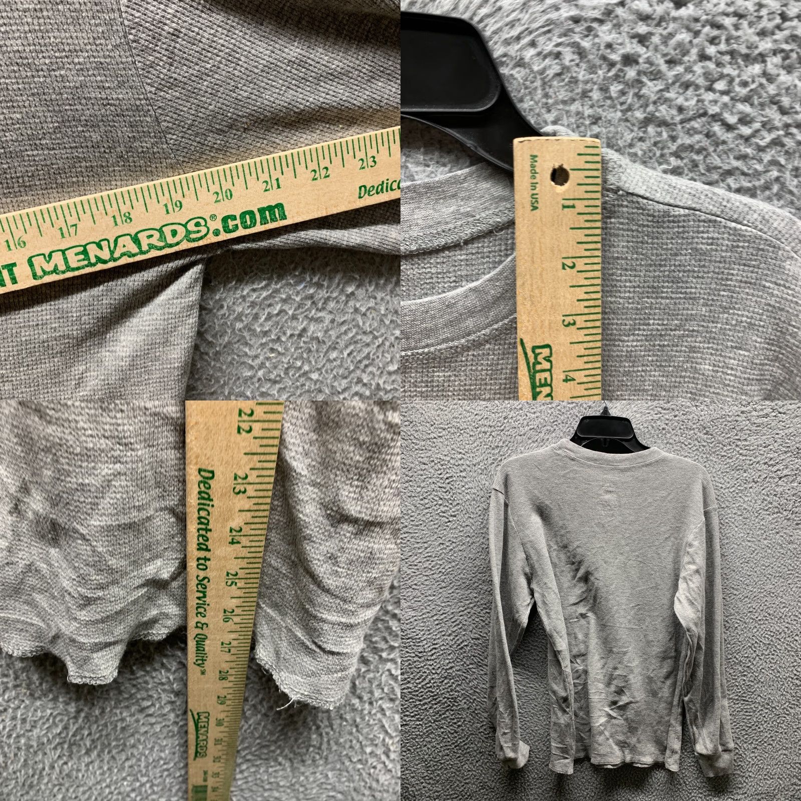 Realtree Realtree Shirt Womens L Gray Thermal Waffle Cotton Polyester Base Layer 90s Casual Crew Neck Long Sleeve Size L / US 10 / IT 46 - 8 Thumbnail
