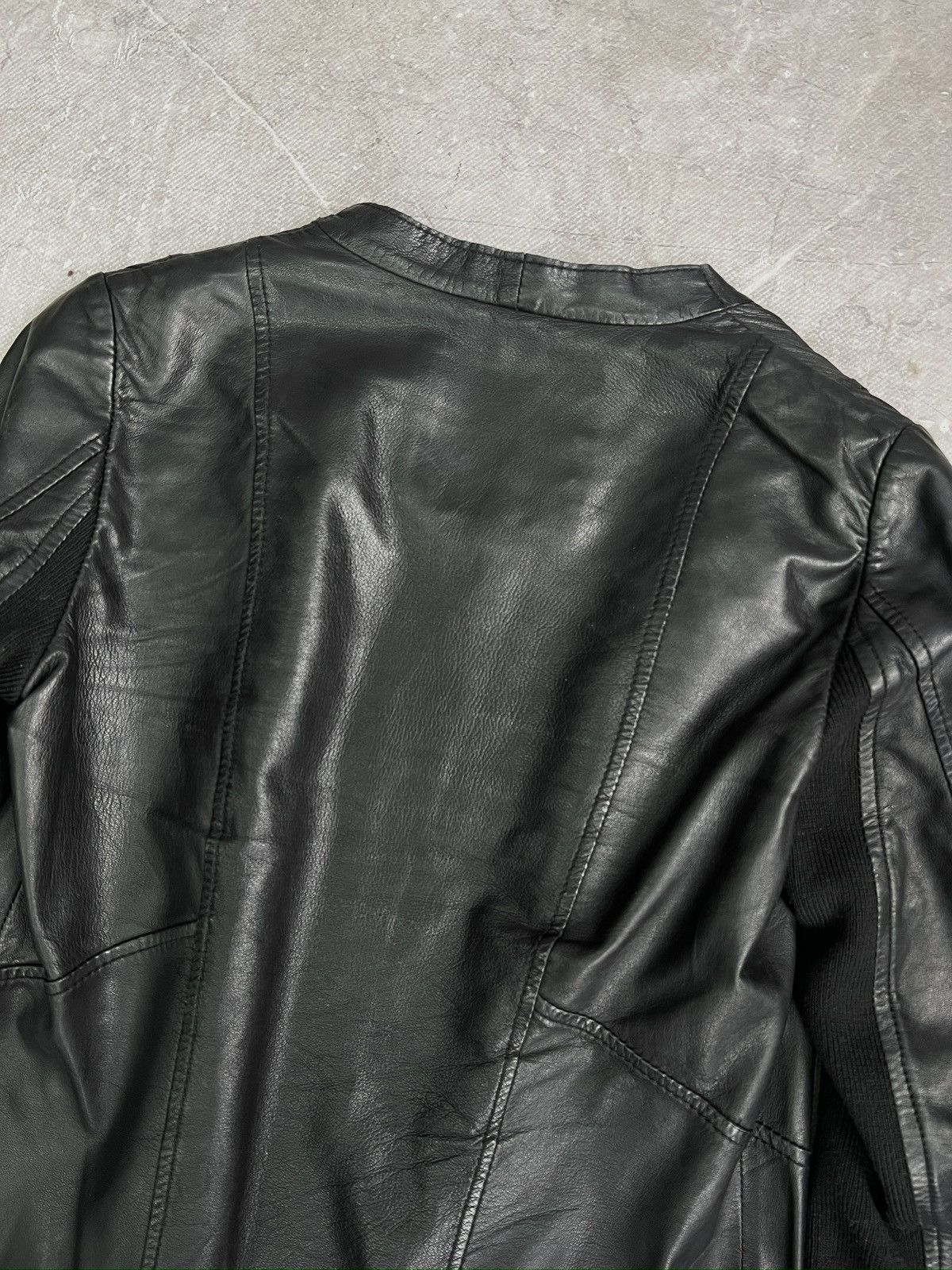 Japanese Brand Ann demeulemeester Style Leather Jacket 2000’s avant garde Size S / US 4 / IT 40 - 11 Thumbnail