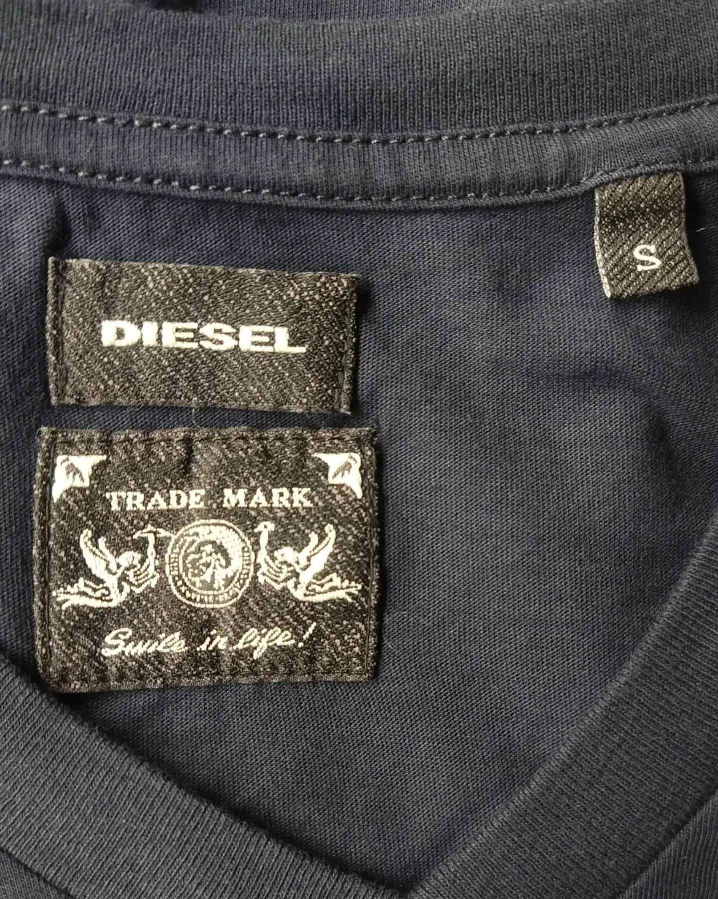Diesel Diesel Icon Basic Black V-Neck Tees Size US S / EU 44-46 / 1 - 3 Thumbnail