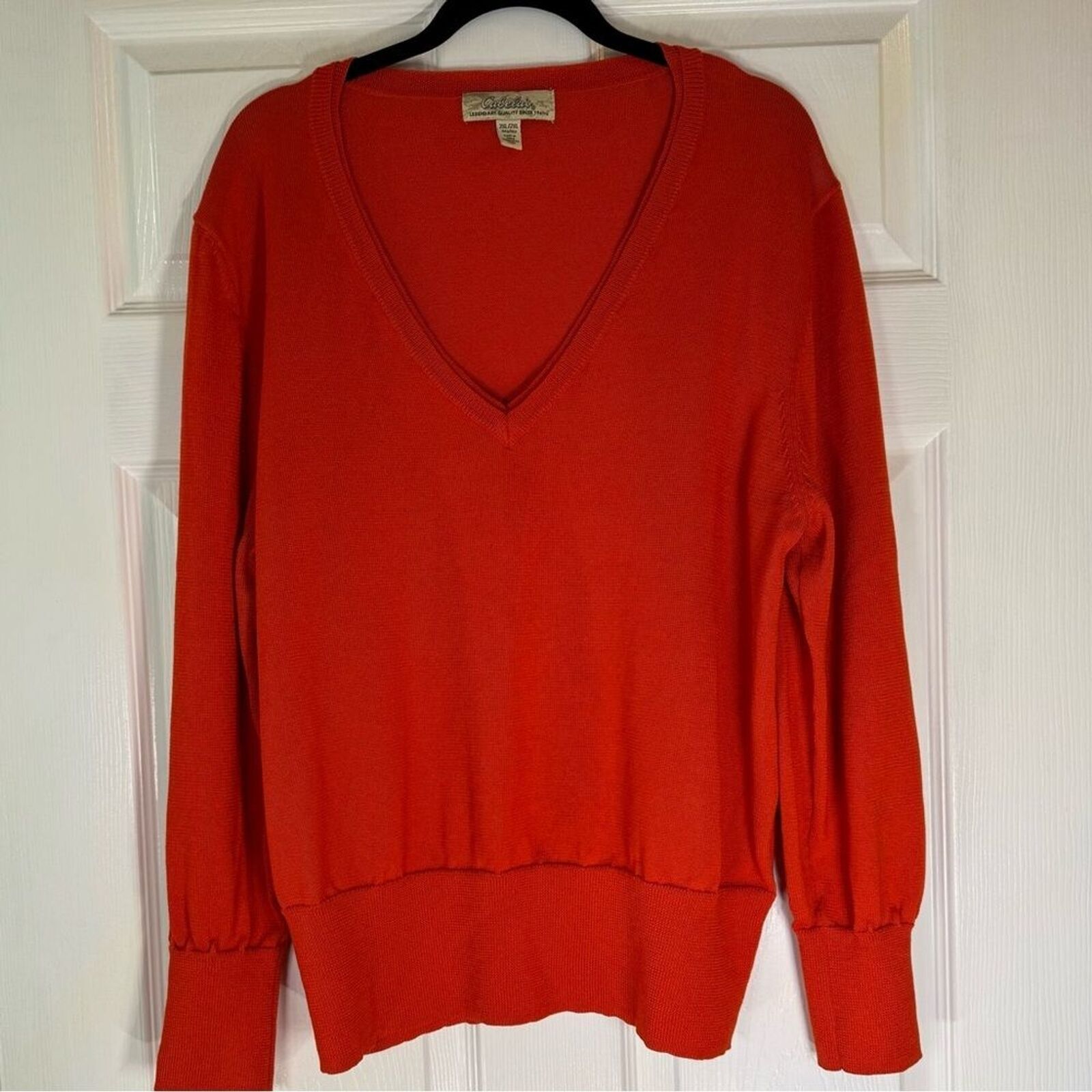 Cabelas Cabela’s V Neck Lightweight Sweater Women’s Size 2XL Size XXL / US 16-18 / IT 52-54 - 1 Thumbnail