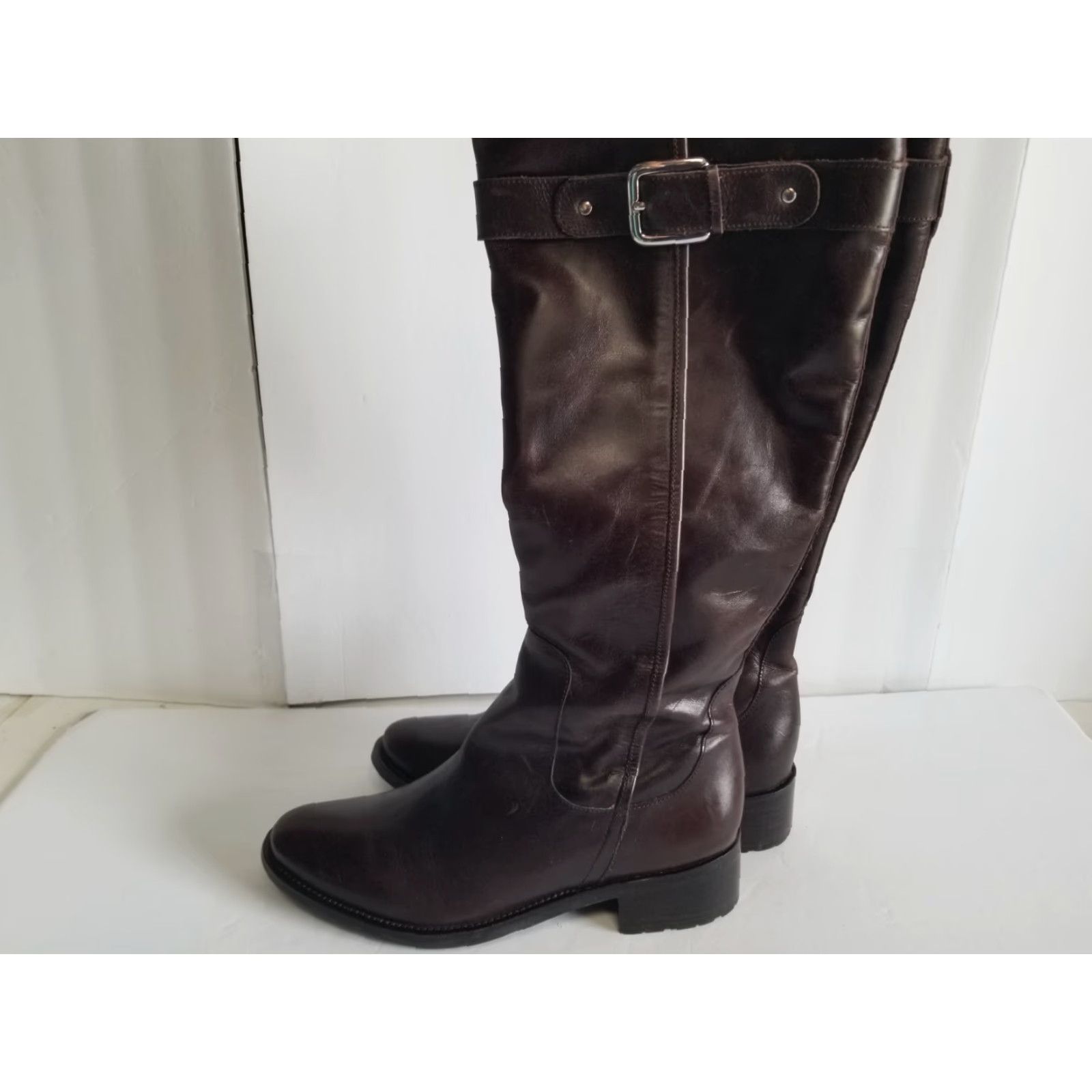 Cole Haan Cole Haan D32768 Womens Leather Knee High Boots Chestnut Brown Size 9B Knee High Boots Womens Leather Cole Haan D32768 Chestnut Brown 9B Vintage No Size US 9 / IT 39 - 5 Thumbnail