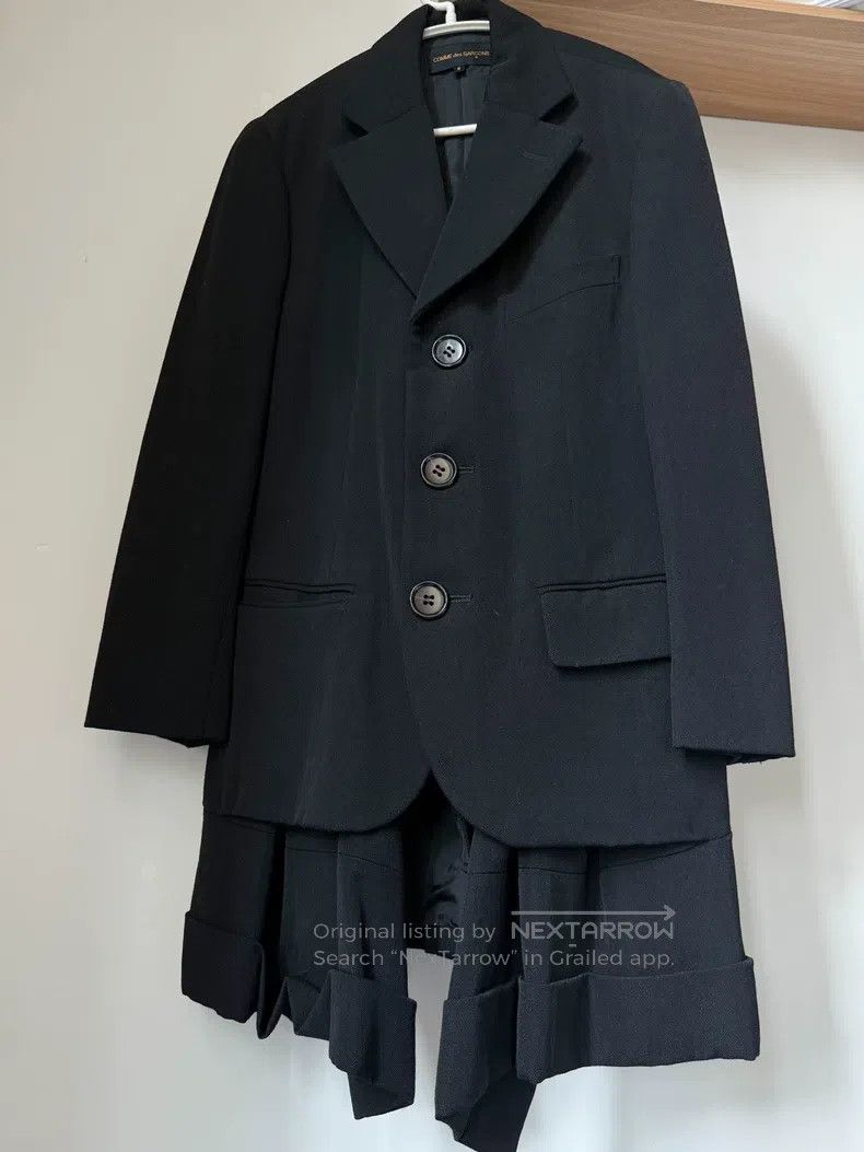 Comme des Garcons Comme Des Garcons Black Patchwork Asymmetrical Jacket Size S / US 4 / IT 40 - 3 Thumbnail