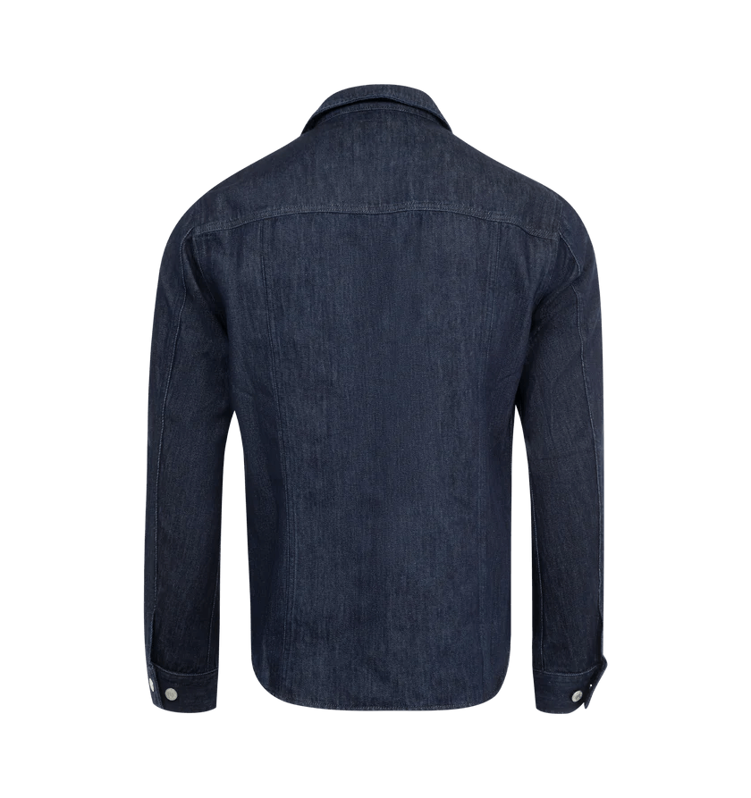 Dries Van Noten o1h1sh11224 Denim Shirt in Indigo Size US L / EU 52-54 / 3 - 2 Thumbnail