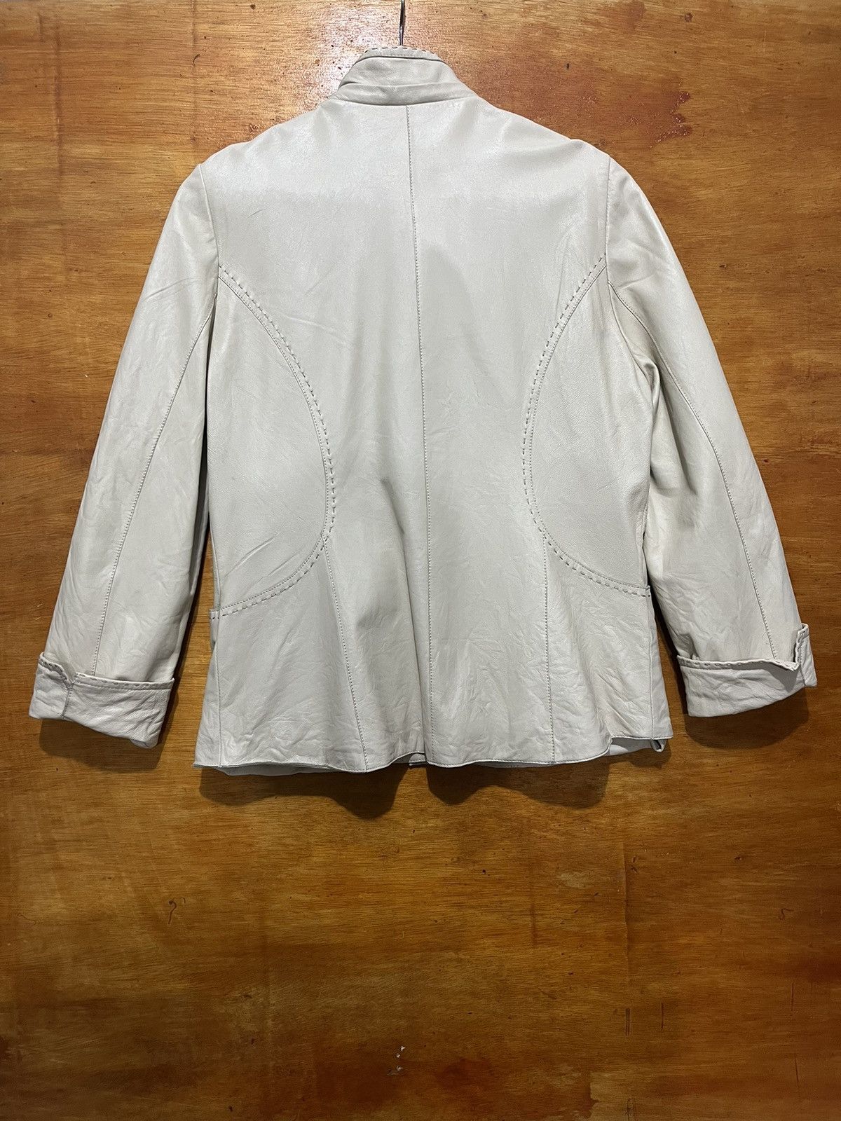 Balmain Authentic BALMAIN Suede Leather Women Jacket Size M / US 6-8 / IT 42-44 - 2 Thumbnail