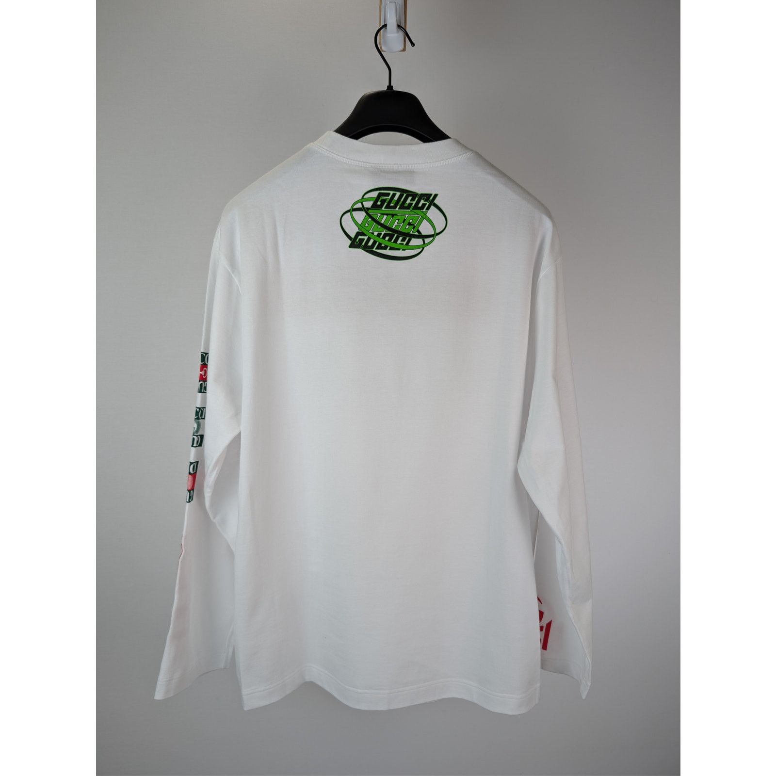 Gucci o1rshd1 Q:2 / Logo-Print Cotton Jersey T-shirt in White Size US M / EU 48-50 / 2 - 10 Thumbnail