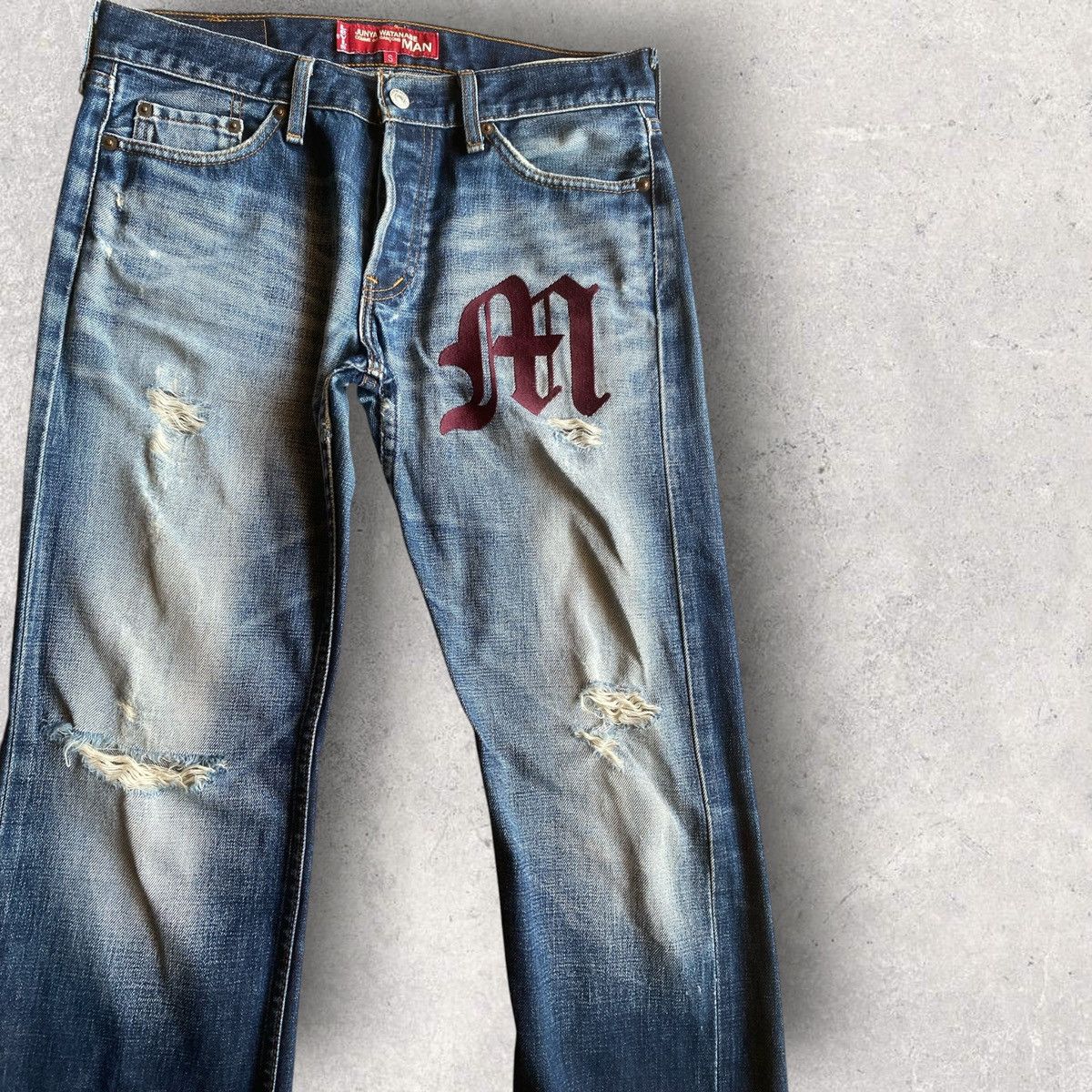 Junya Watanabe Fall02 Runway Embroidered M Jeans Size US 32 / EU 48 - 2 Thumbnail