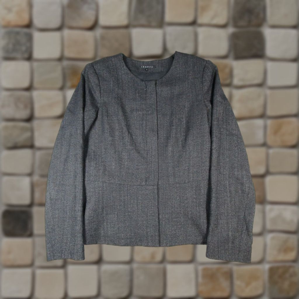 Theory VINTAGE Theory Jacket Womens 12 Black Wool Full Zip Size XL / US 12-14 / IT 48-50 - 1 Thumbnail