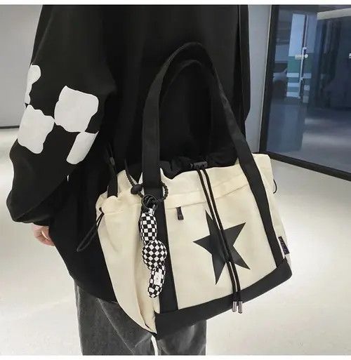 Japanese Brand Casual Nylon Large Capacity Shoulder Bag Size ONE SIZE - 3 Thumbnail