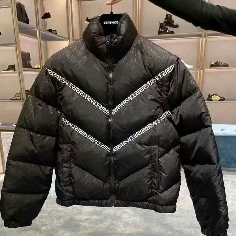 Versace Versace Short down jacket with dark logo Size US L / EU 52-54 / 3 - 1 Thumbnail