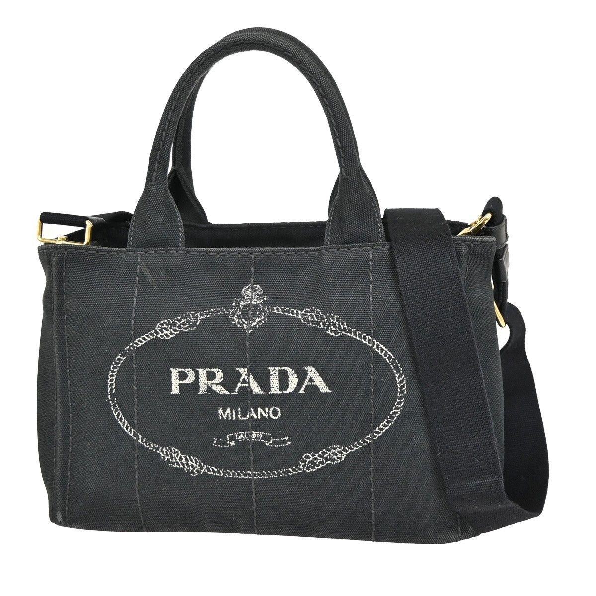 Prada Prada Canapa Convertible Tote Canvas Size ONE SIZE - 1 Thumbnail