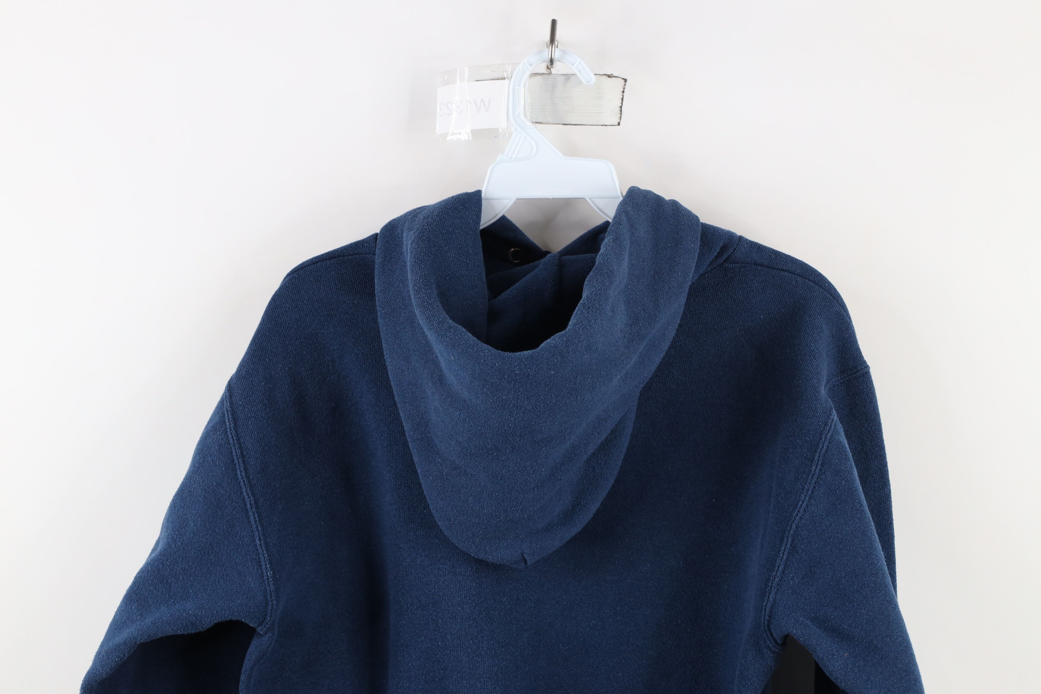 Vintage Vintage 80s 90s Streetwear Blank Hoodie Sweatshirt Blue USA Size US S / EU 44-46 / 1 - 14 Thumbnail