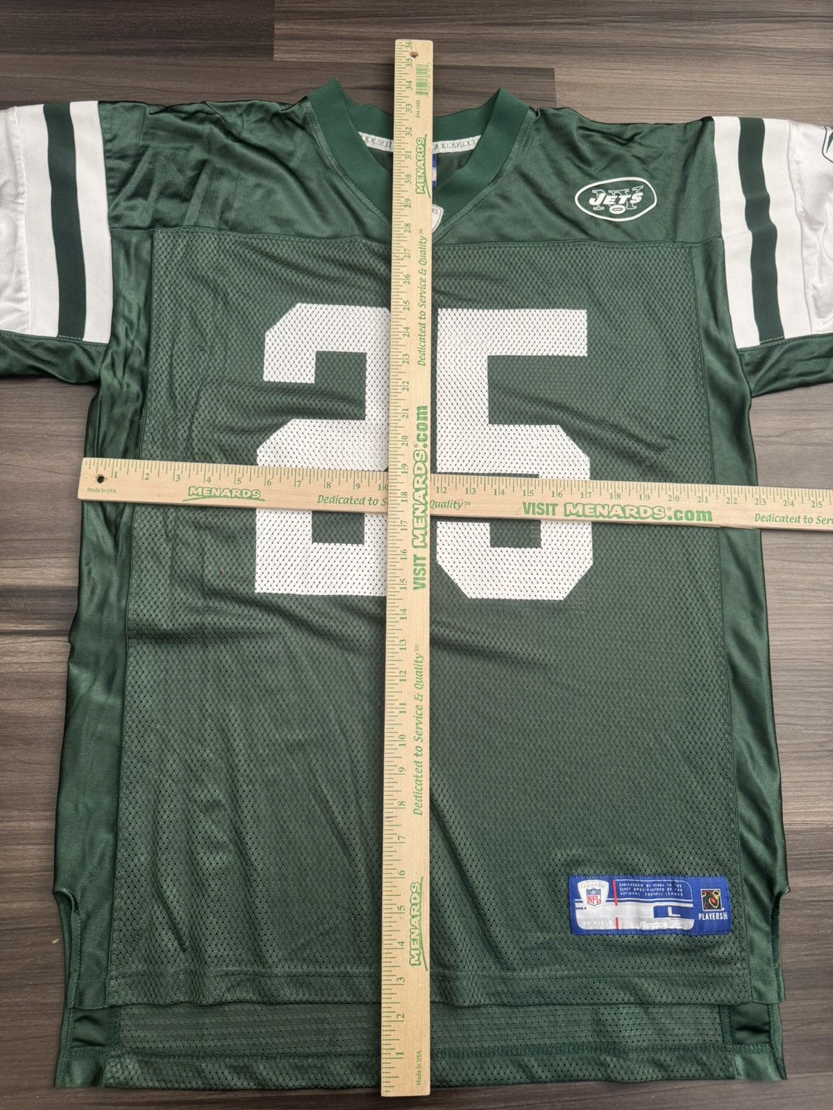 Reebok New York Jets Kerry Rhodes #25 NFL On Field Home Jersey Size US L / EU 52-54 / 3 - 6 Thumbnail