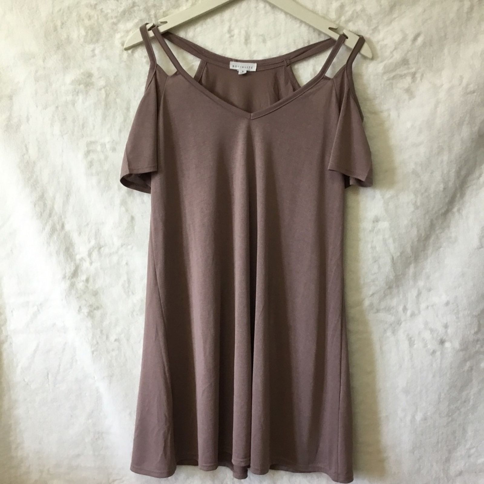 Other Socialite Mocha Strappy Mini Dress Size S / US 4 / IT 40 - 1 Thumbnail