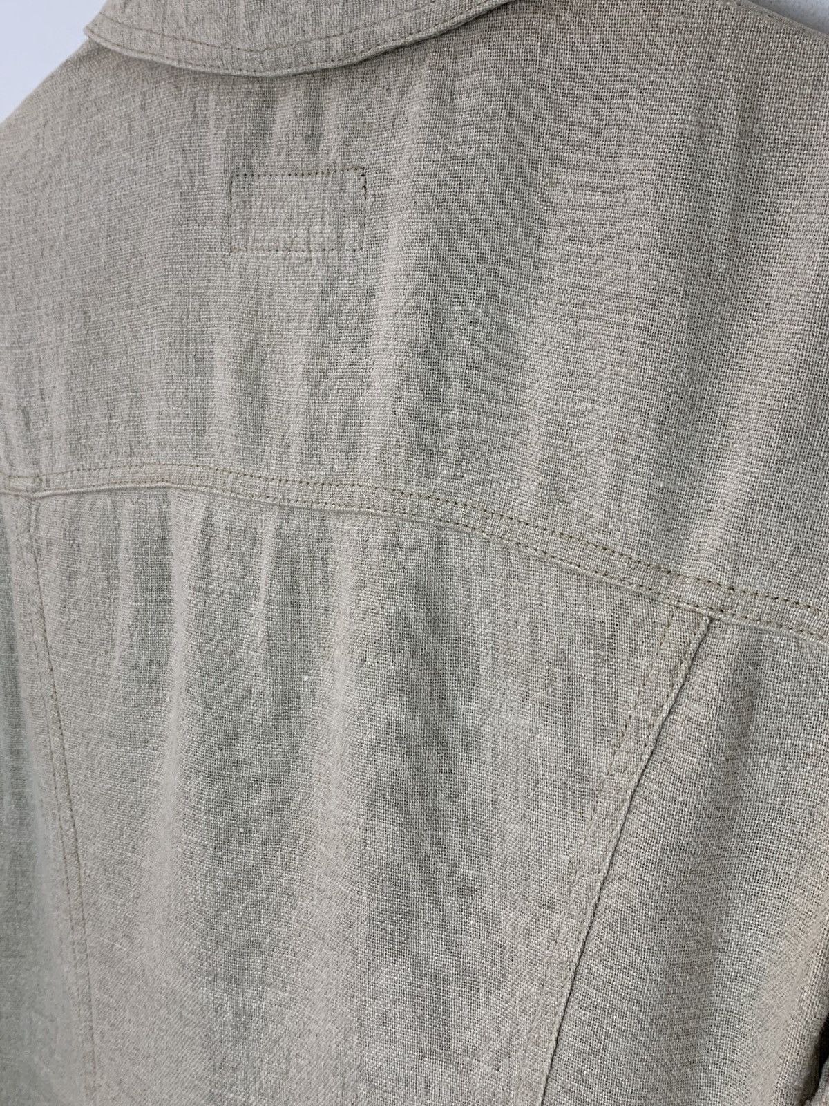 Dolce & Gabbana 2000’s DOLCE & GABBANA BEIGE LINEN TRUCKER JACKET Size US S / EU 44-46 / 1 - 8 Thumbnail
