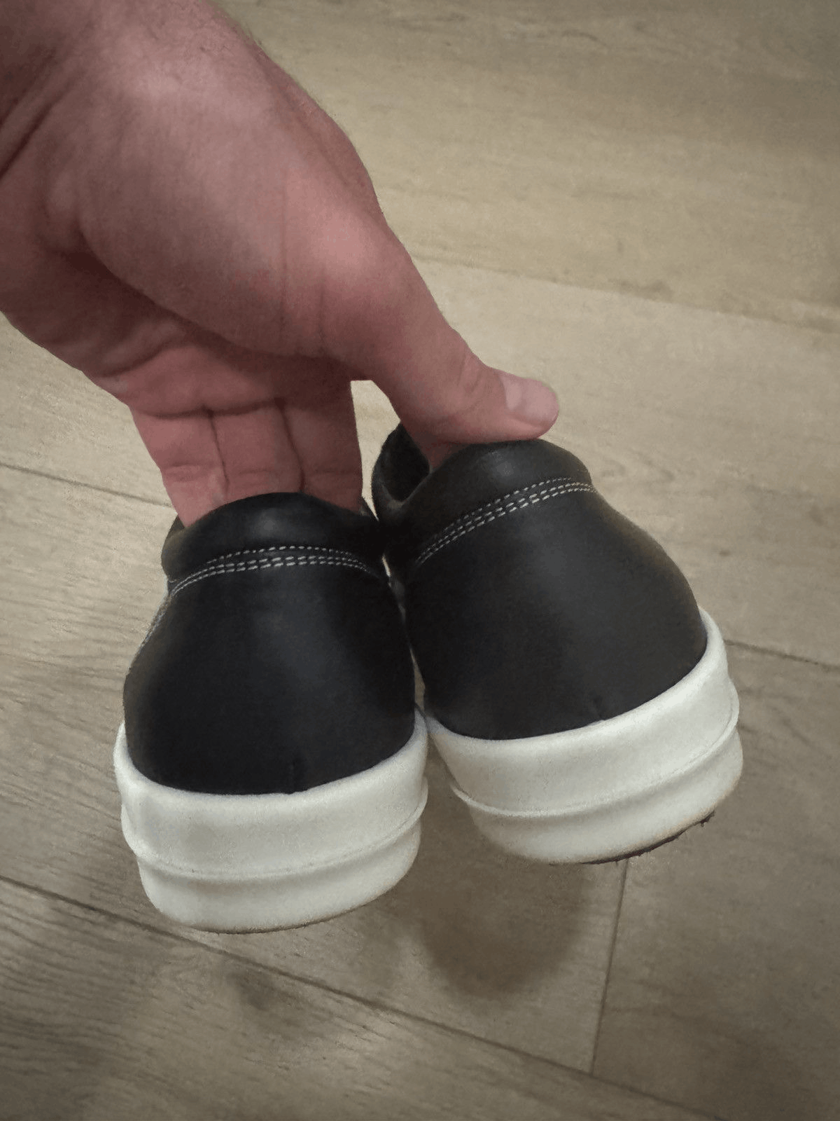 Rick Owens Leather Vintage Vans Sneakers Size US 12 / EU 45 - 3 Thumbnail