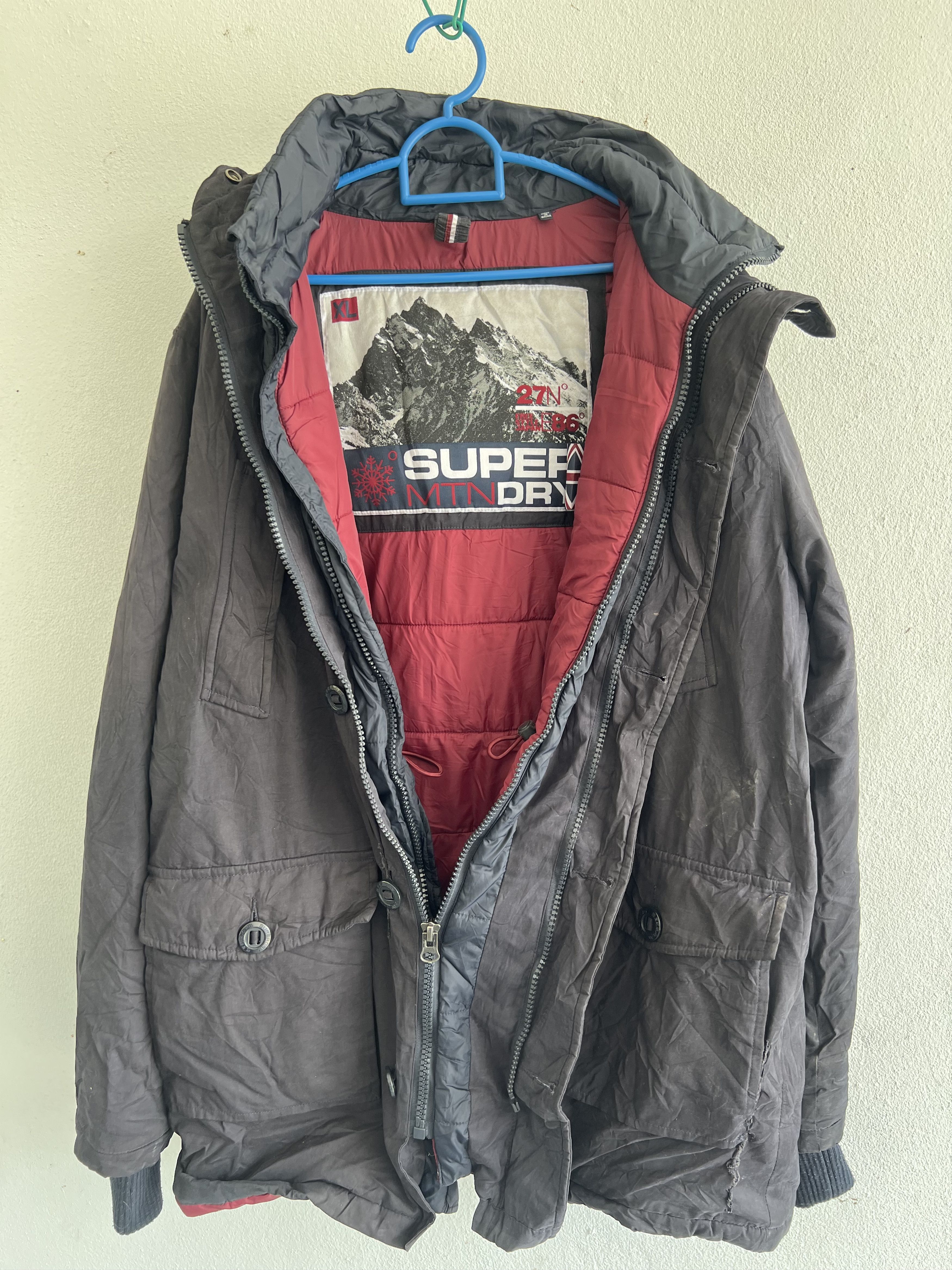 Japanese Brand × Superdry Superdry parkas full Zipper jacket Size US XL / EU 56 / 4 - 6 Thumbnail