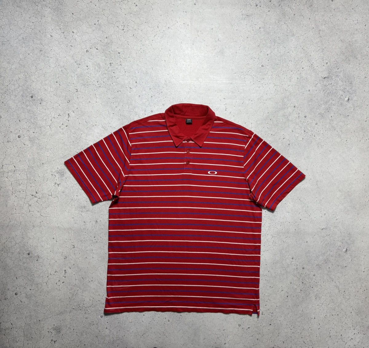Oakley Oakley Striped Vintage Polo Shirt Size XL Size US XL / EU 56 / 4 - 1 Thumbnail