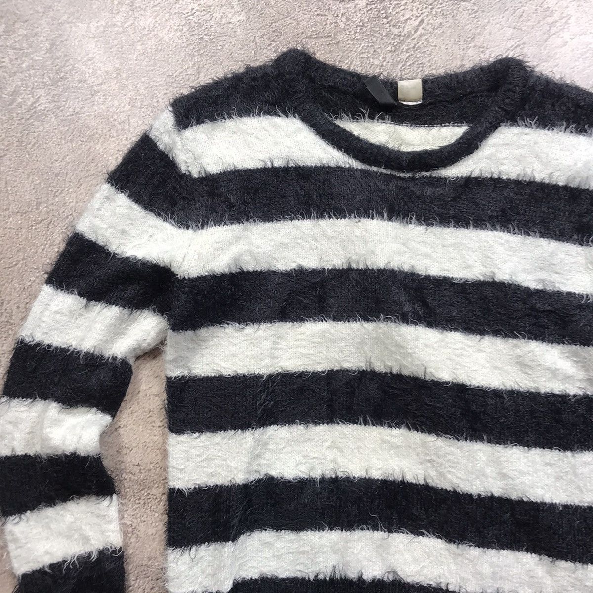 Japanese Brand Vintage Y2K ABSTRACT MOHAIR SWEATER Knitted Oversized 90s Size M / US 6-8 / IT 42-44 - 2 Thumbnail