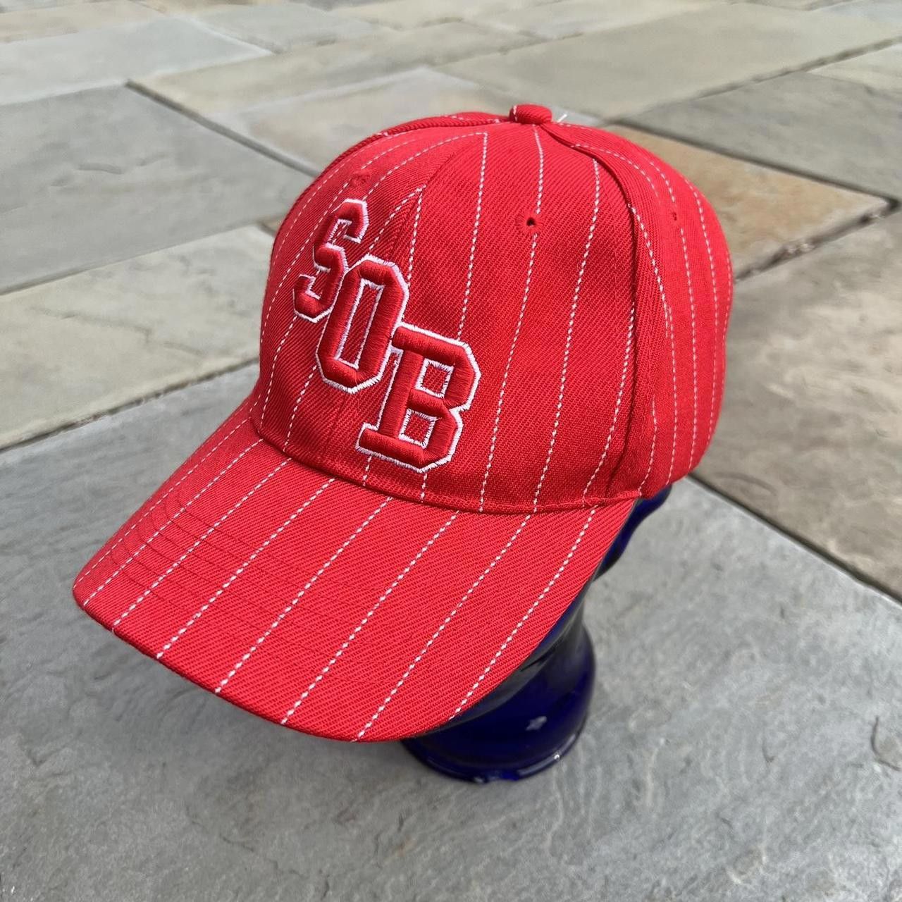Other South of the Border Red Pinstripe SOB Strap-back Hat Size ONE SIZE - 1 Thumbnail