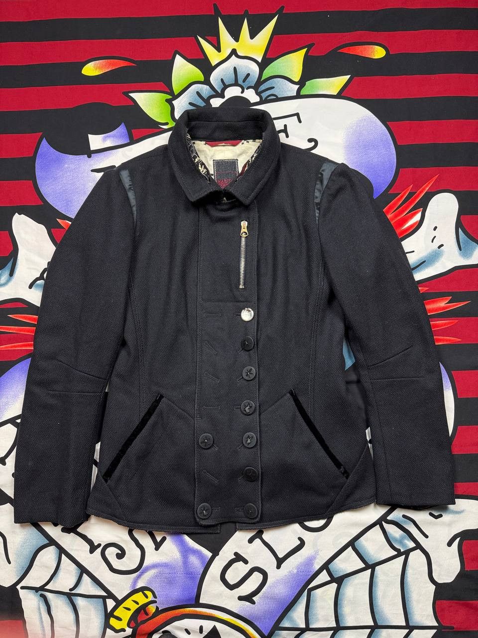 Marithe + Francois Girbaud Marithe Francois Girbaud black wool coat jacket Size IT42 Size M / US 6-8 / IT 42-44 - 1 Thumbnail