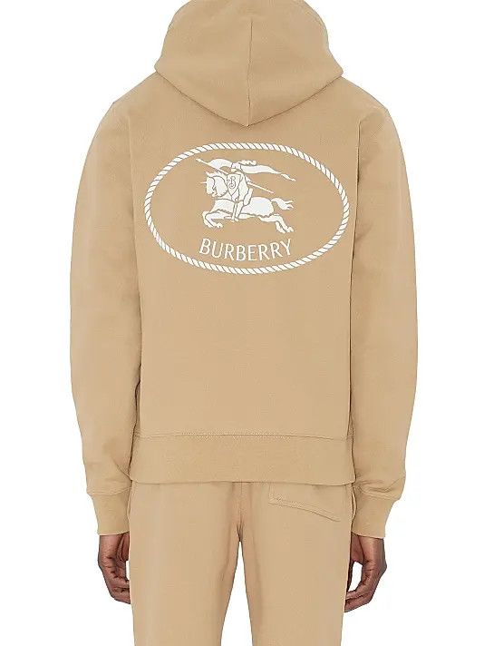 Burberry os11x0326 Simon Logo Cotton Hoodie in Beige Size US XL / EU 56 / 4 - 5 Thumbnail