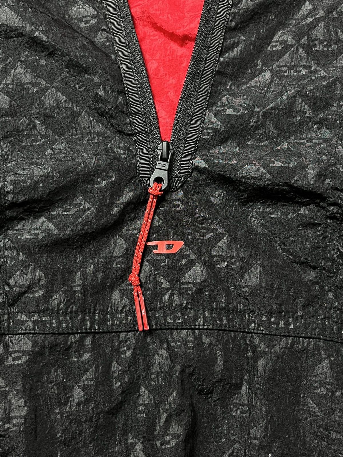 Diesel 🔥RRP $350 DIESEL SPORT 2025 MONOGRAM ANORAK NYLON JACKET Size US M / EU 48-50 / 2 - 2 Thumbnail