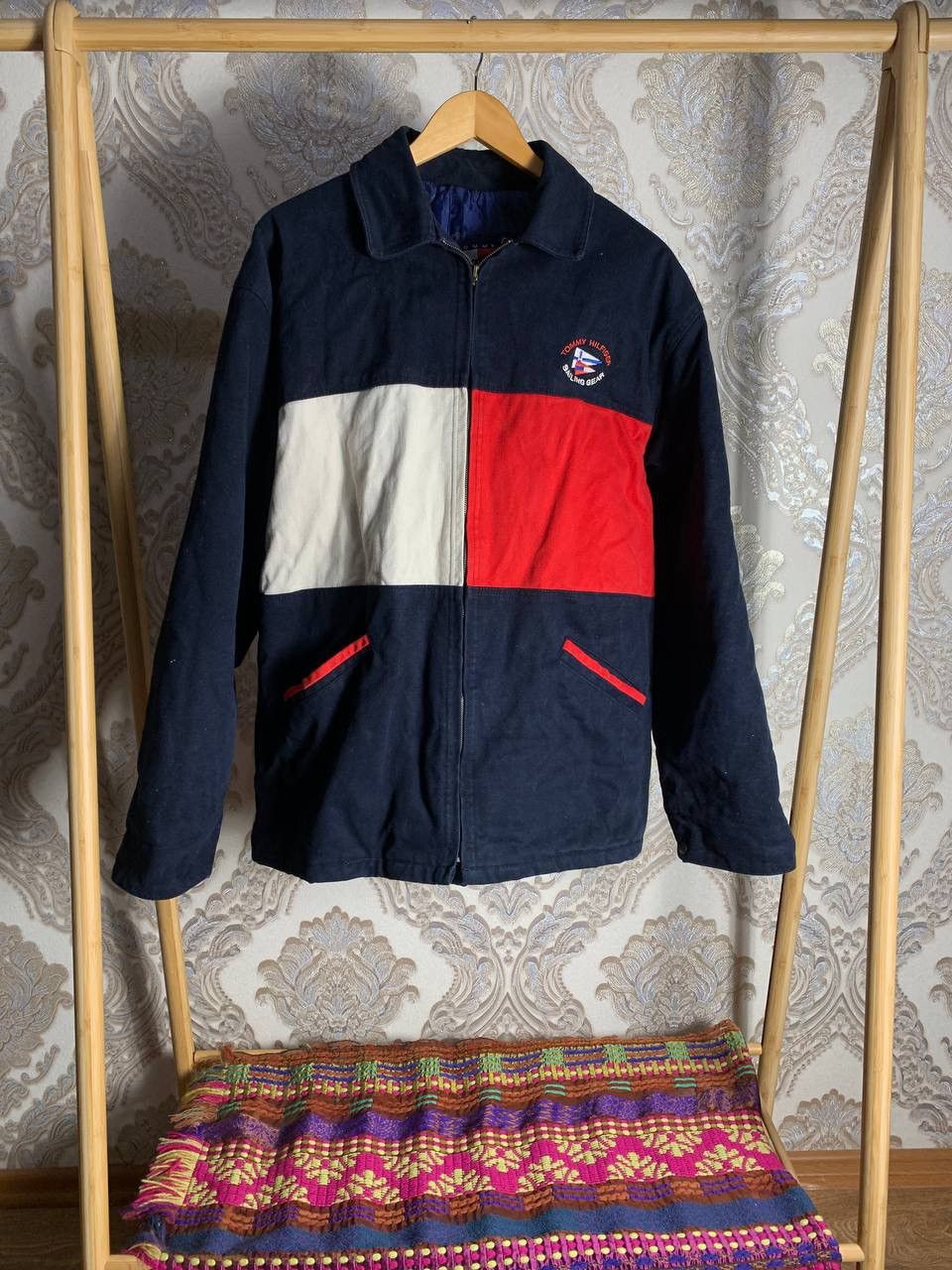 Tommy Hilfiger × Vintage VERY RARE TOMMY HILFIGER DENIM JEANS JACKET MADE IN USA Y2K Size US XL / EU 56 / 4 - 2 Thumbnail