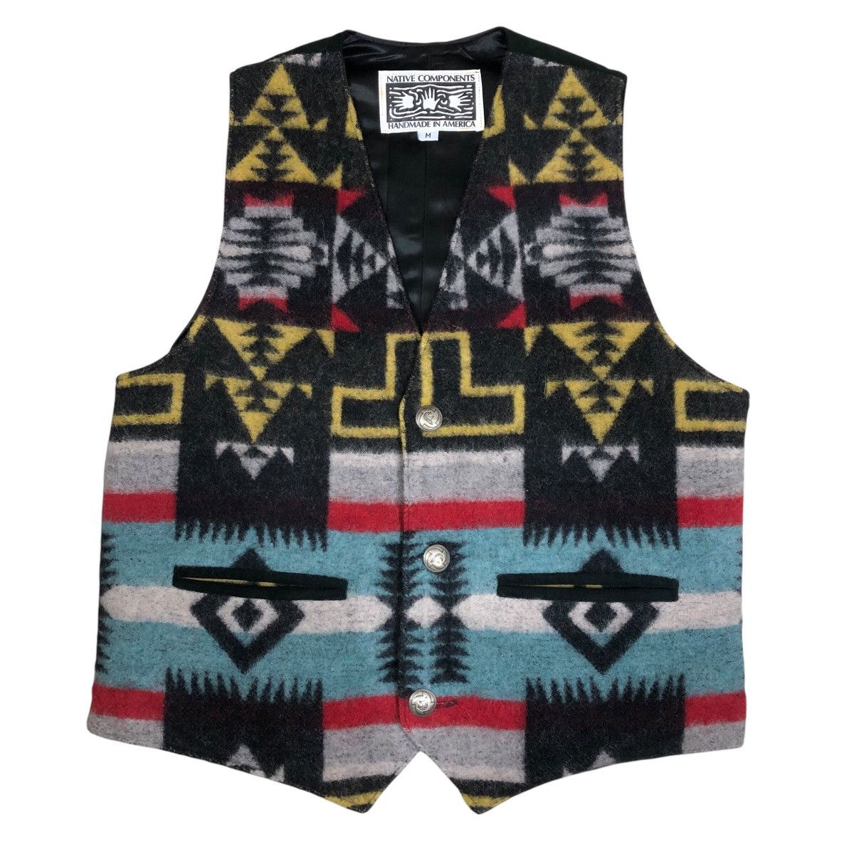 Handmade × Native Vintage 90s Native Components Wool Sleeveless Vest Size US M / EU 48-50 / 2 - 1 Thumbnail