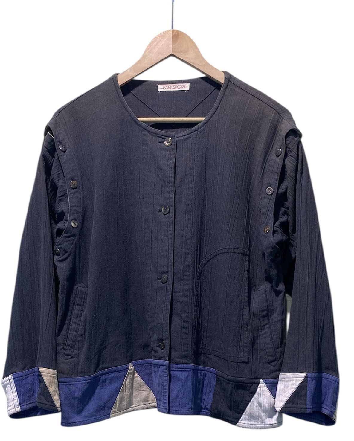 Issey Miyake Vintage 80s Archive ISSEY SPORT 2-Way Collarless Patchwork Size M / US 6-8 / IT 42-44 - 1 Thumbnail