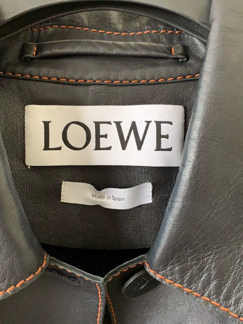 Loewe Loewe Rimmed leather coat with matching colors Size XXS / US 00 / IT 34 - 3 Thumbnail