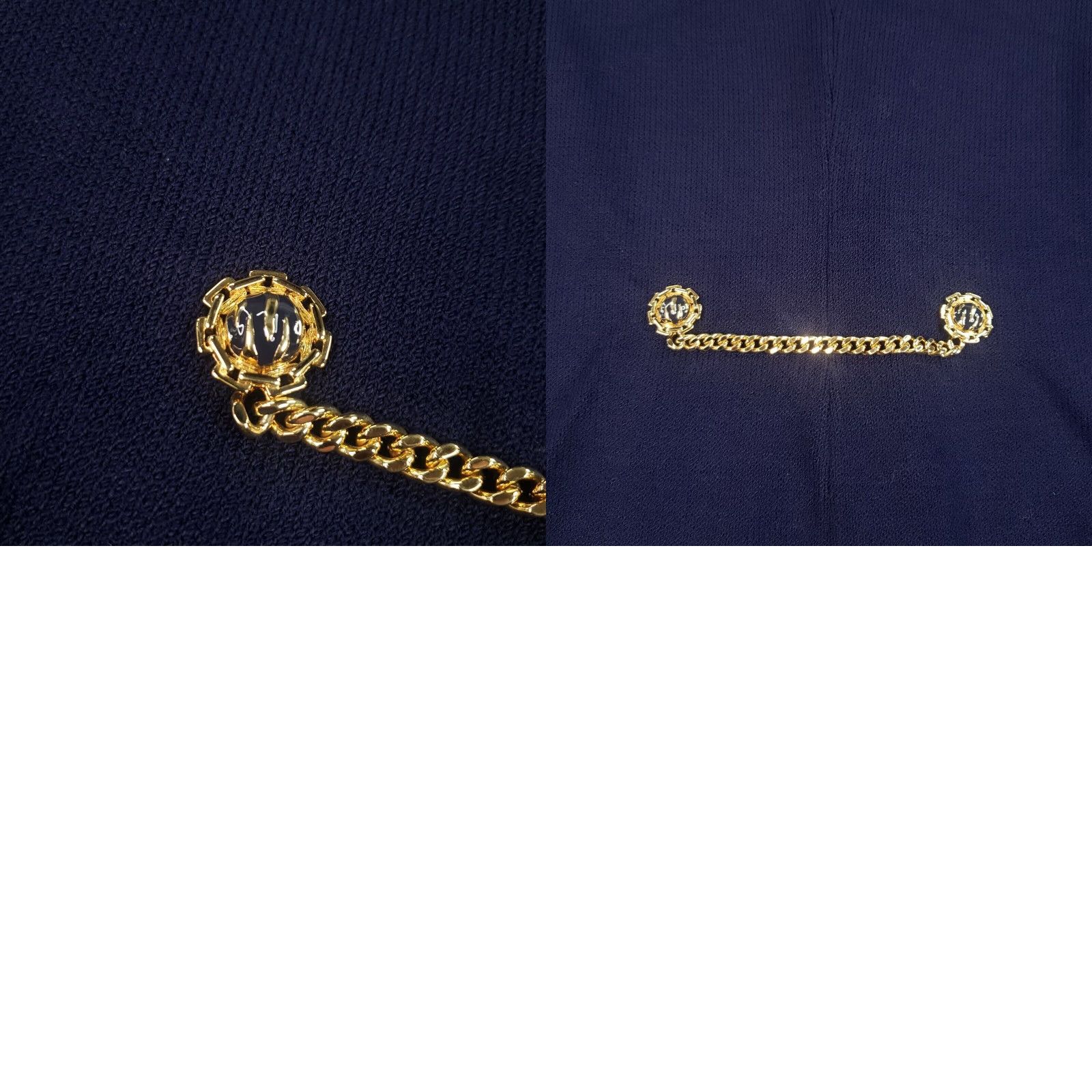 Vintage VINTAGE St John Blazer Women Sz 4 Blue Knit Heavyweight Classic Career Office Timeless Womens Size S / US 4 / IT 40 - 8 Thumbnail