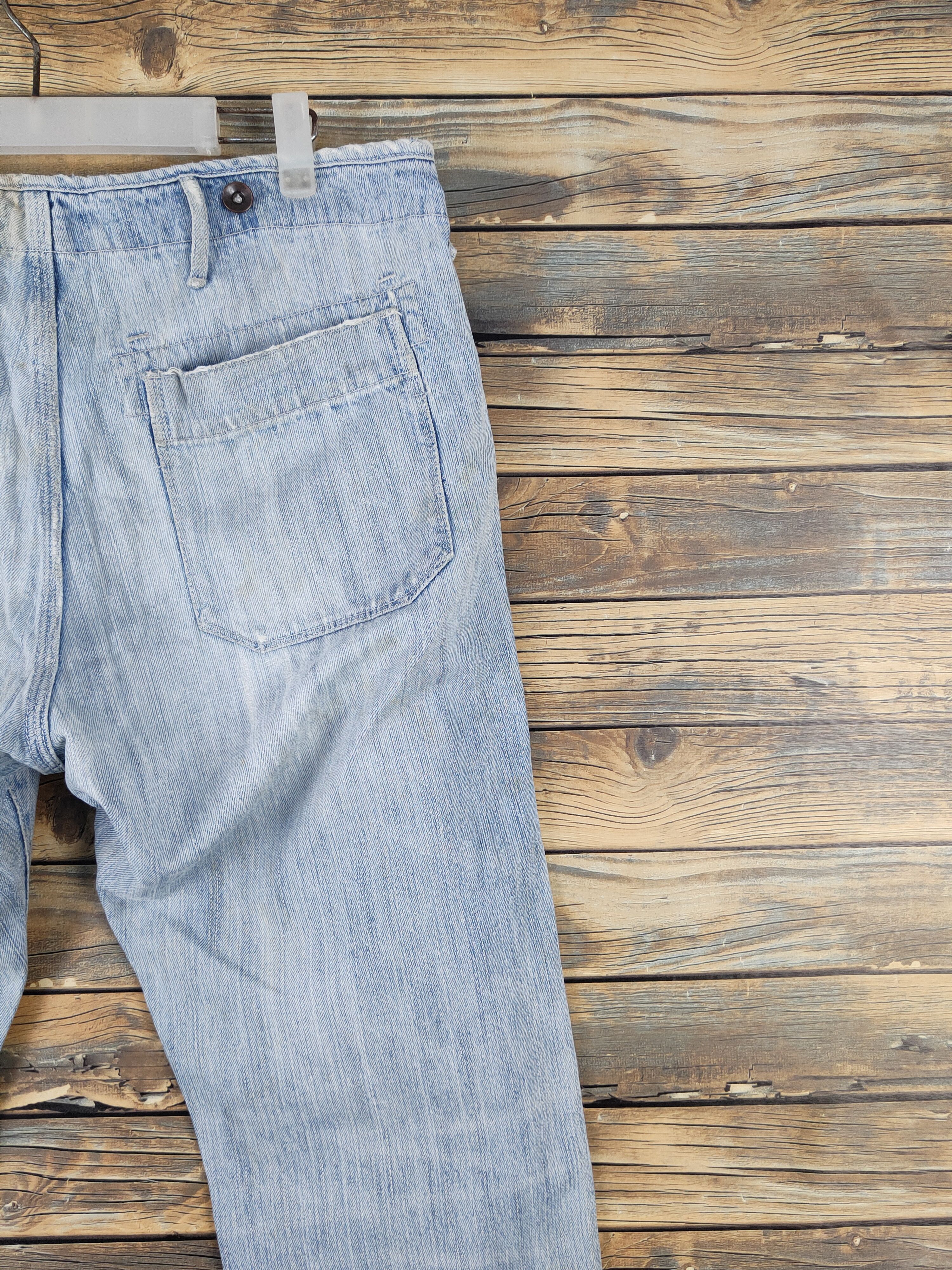 Global Work Global Work Light Blue Distressed Ripped denim Jeans #W1488 Size US 33 - 10 Thumbnail
