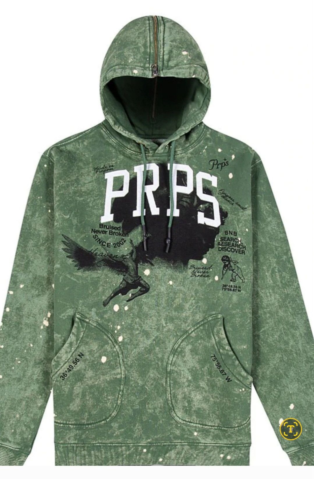 Prps PRPS Men's Graphic Fleece Hoodie XXL Size US XXL / EU 58 / 5 - 3 Thumbnail