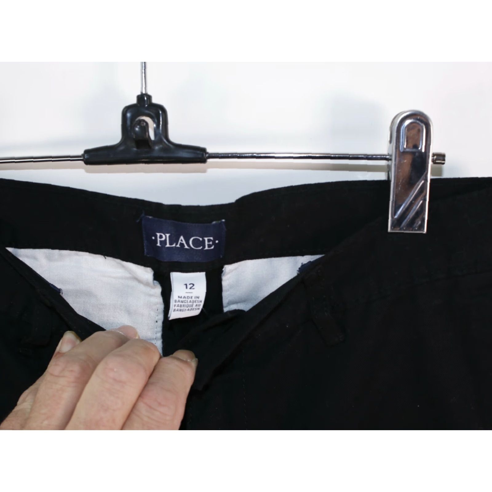 Vintage Place Chinos Jegging Stretch Adjustable Waist Black Women's 12 26X26.5 Jeans Zip Inseam 26.5 Adjustable Waist Stretch Slim Size 26" / US 2 / IT 38 - 4 Thumbnail