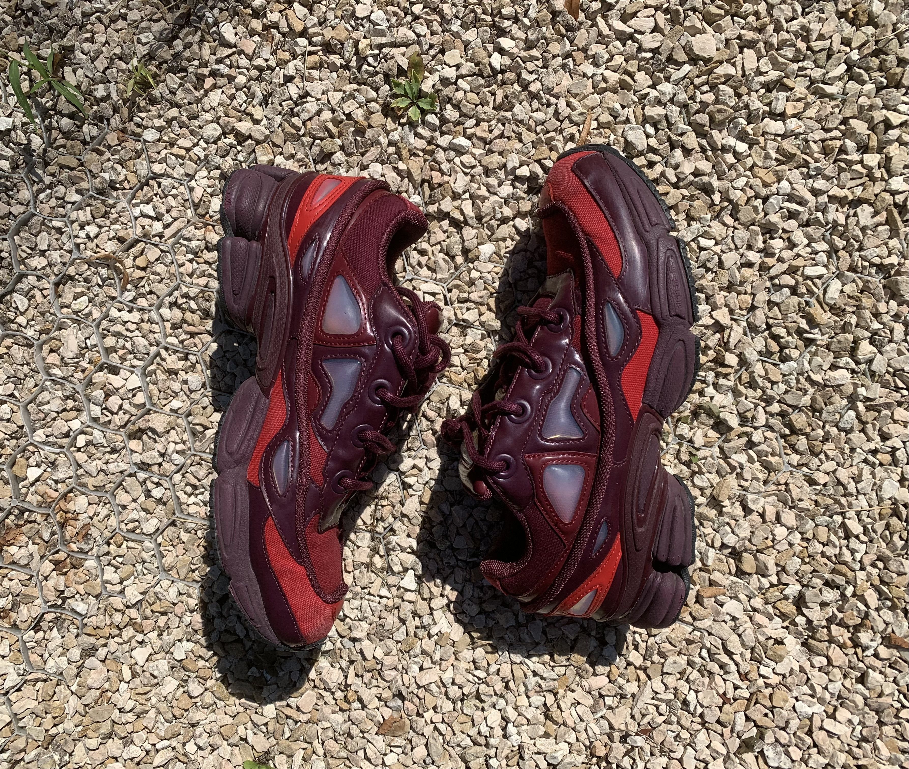 Raf simons adidas burgundy 2025
