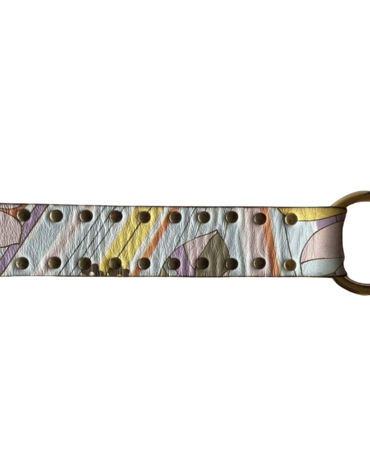 Dolce & Gabbana Allover Printed Vintage Leather Belt Size ONE SIZE - 6 Thumbnail