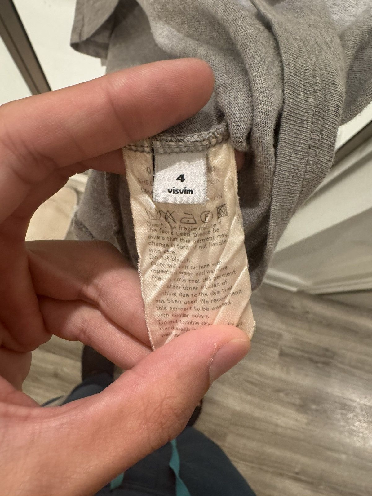 Visvim Visvim Grey Knotted Pocket Tee Size US XL / EU 56 / 4 - 8 Thumbnail