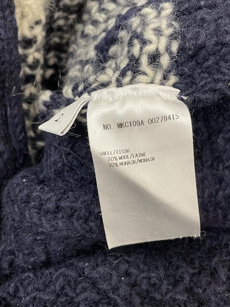 Thom Browne Thom browne Dark blue plaid jacquard wool blend cardigan sw Size US M / EU 48-50 / 2 - 6 Thumbnail