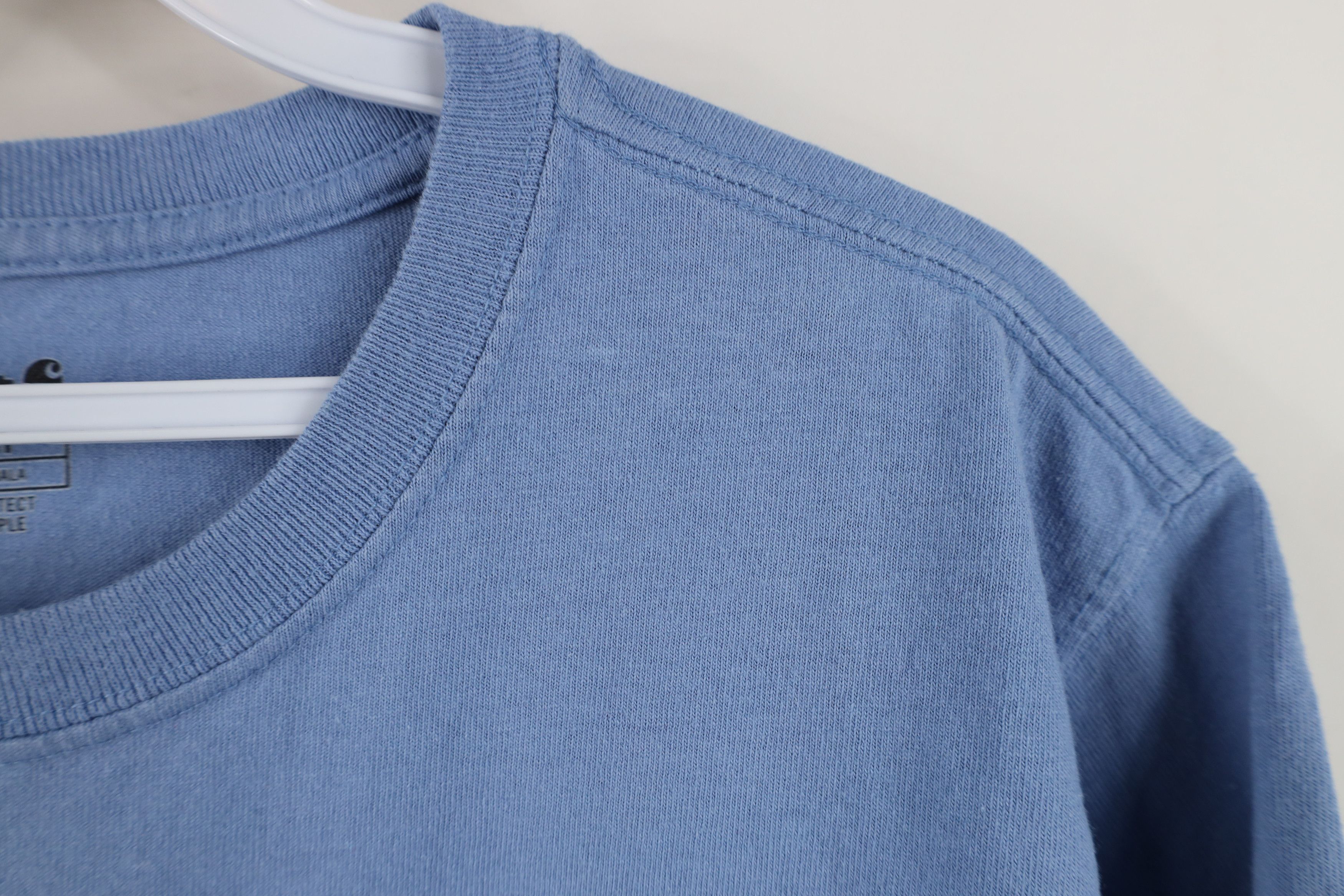 Carhartt Vintage Carhartt Spell Out Short Sleeve Pocket T-Shirt Blue Size XL / US 12-14 / IT 48-50 - 8 Thumbnail