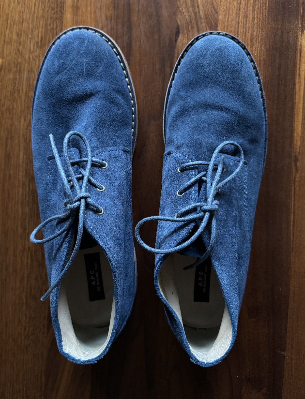 A.P.C. A.P.C. Chukka Boots Blue Suede Size US 10.5 / EU 43-44 - 4 Thumbnail