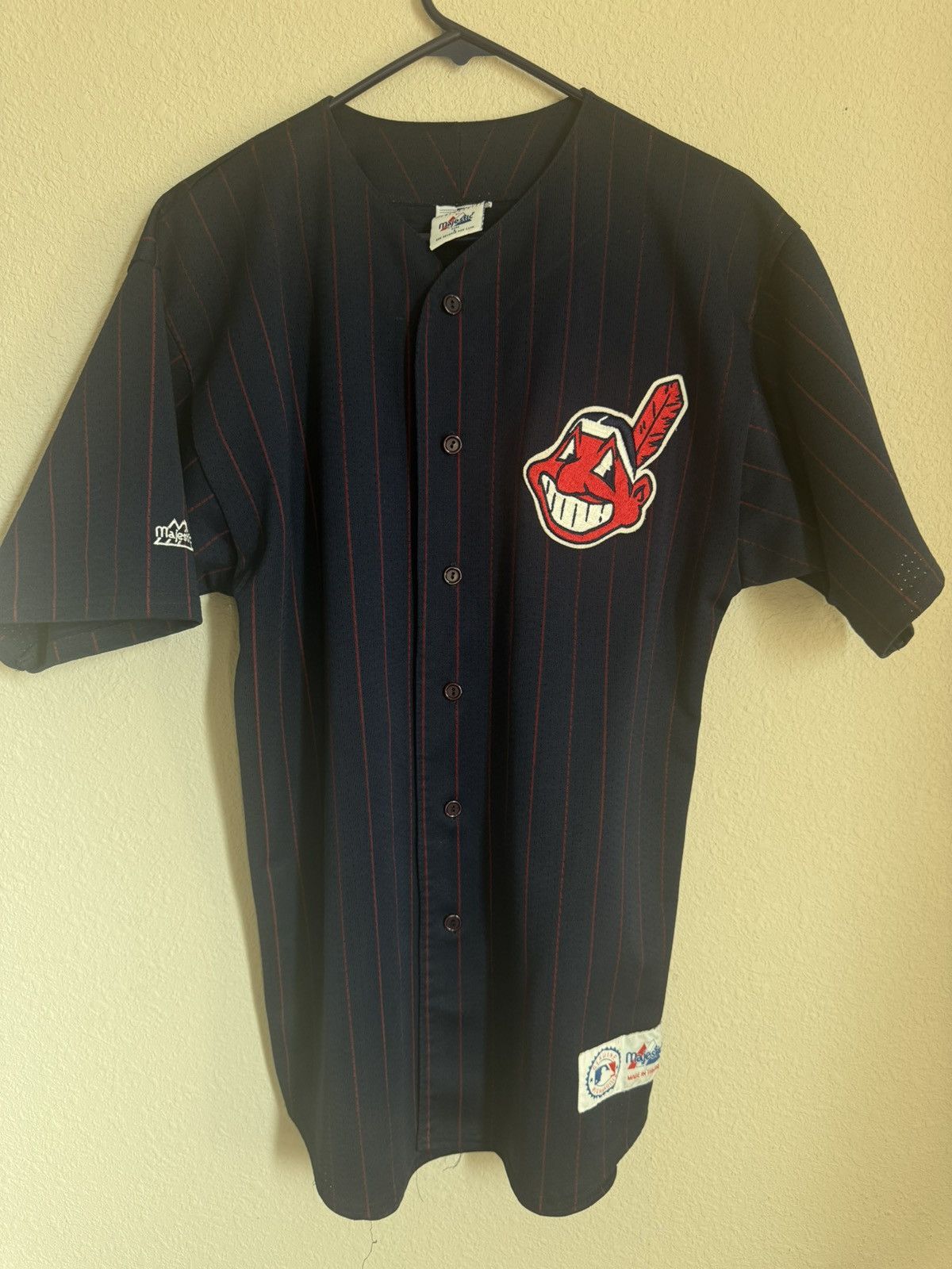 Majestic CLEVELAND INDIANS JERSEY Size US L / EU 52-54 / 3 - 1 Thumbnail