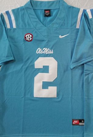 Other Men's Ole Miss Rebels #2 Jaxson Dart Blue Stitched jersey Size US M / EU 48-50 / 2 - 2 Thumbnail