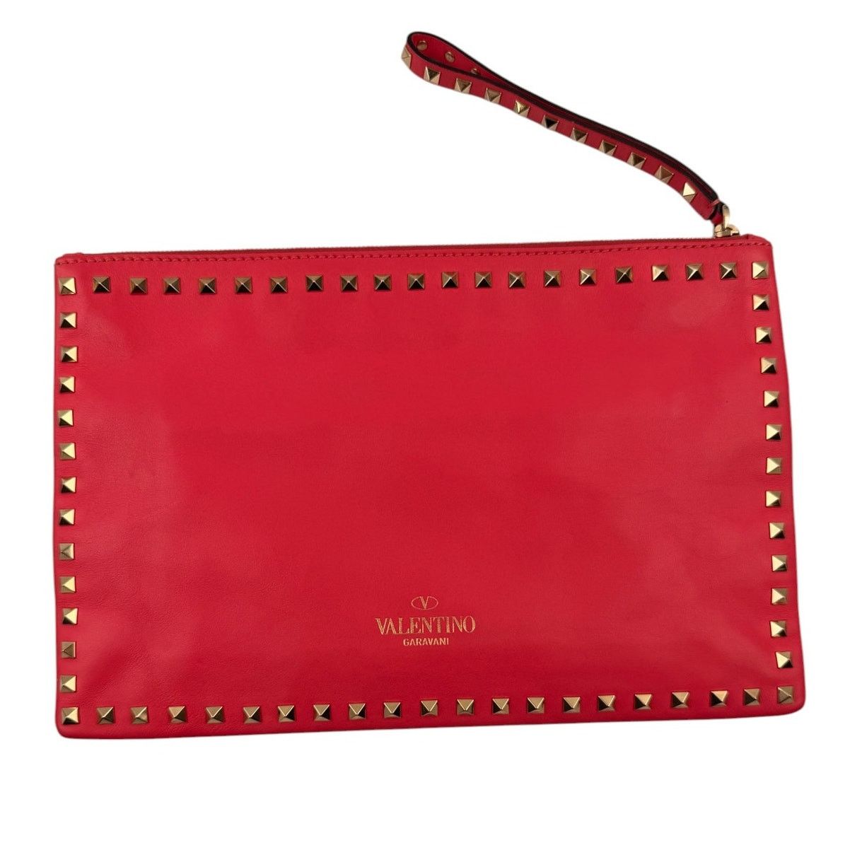 Valentino Valentino Nappa Leather Rockstud Large Clutch Bag Size ONE SIZE - 1 Thumbnail